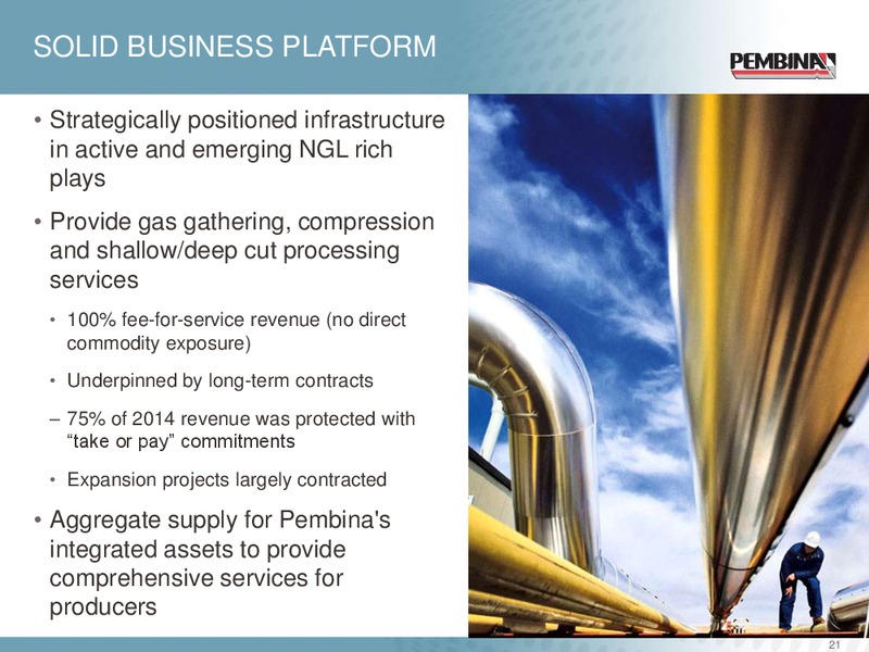 CORPORATE UPDATE – Pembina Pipeline Corp – slide 20