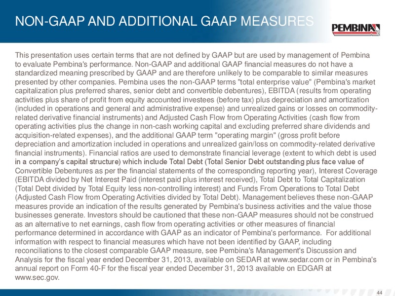 CORPORATE UPDATE – Pembina Pipeline Corp – slide 42
