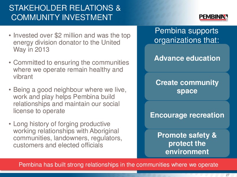 ANNUAL & SPECIAL MEETING – Pembina Pipeline Corp – slide 26