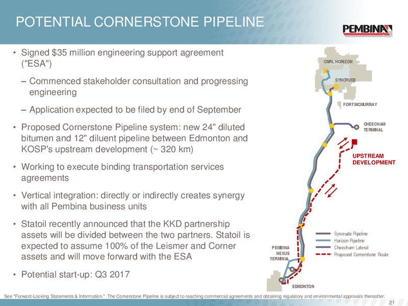 Corporate Update – Pembina Pipeline Corp – slide 20