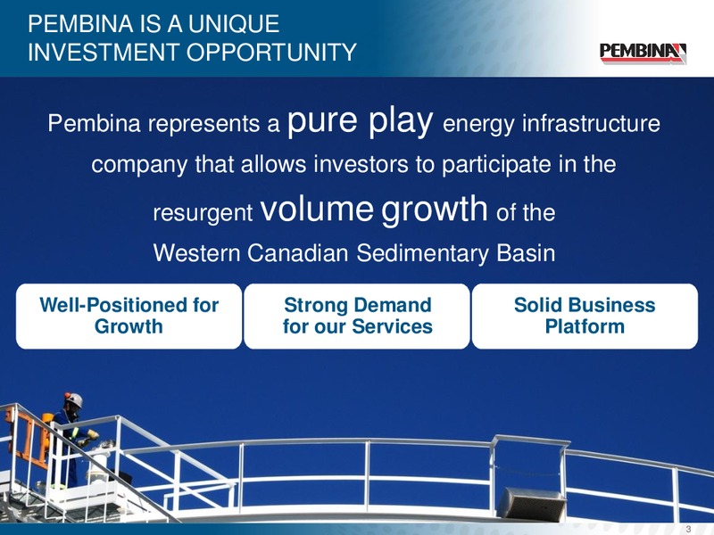 CORPORATE UPDATE – Pembina Pipeline Corp – slide 2