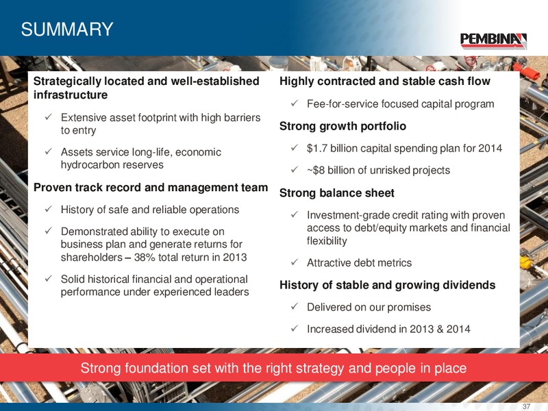 Corporate Update – Pembina Pipeline Corp – slide 36