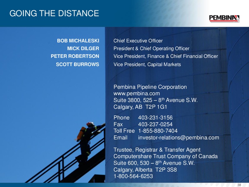 CORPORATE UPDATE – Pembina Pipeline Corp – slide 37