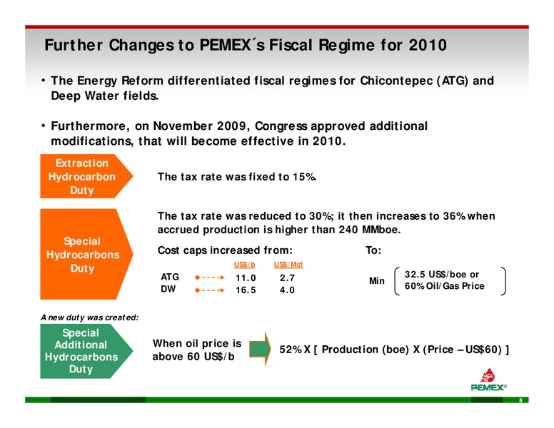 INVESTOR PRESENTATION – PEMEX – slide 6