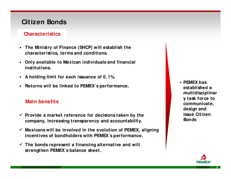 INVESTOR PRESENTATION – PEMEX – slide 7