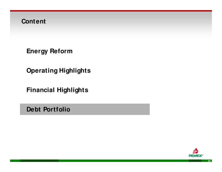 INVESTOR PRESENTATION – PEMEX – slide 22