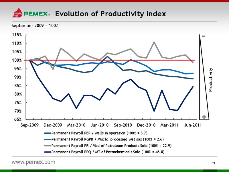 Investor Presentation – PEMEX – slide 45