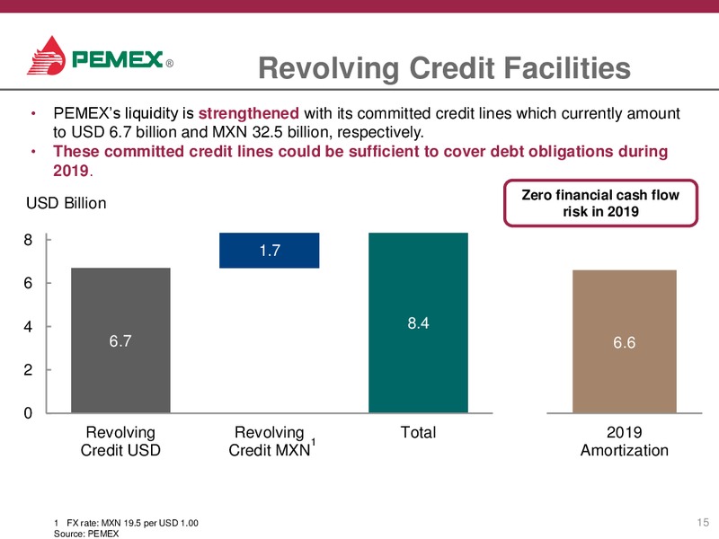 2019 Financial and Operating Outlook – PEMEX – slide 14