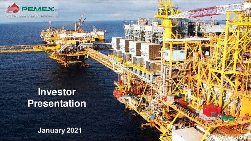 January 2021 Investor Presentation – PEMEX – slide 1