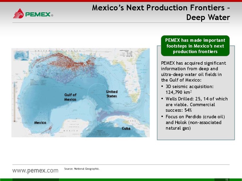 INVESTOR PRESENTATION – PEMEX – slide 15