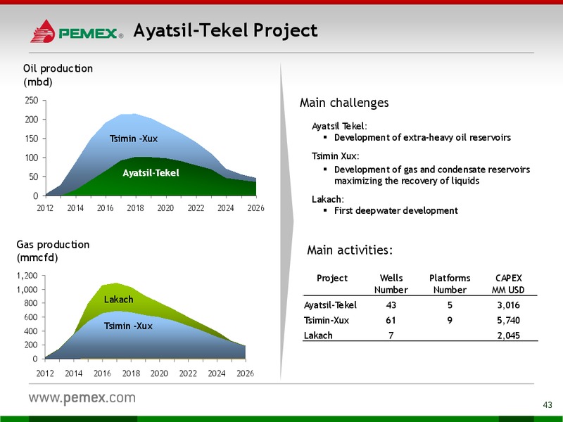 Investor Presentation – PEMEX – slide 41