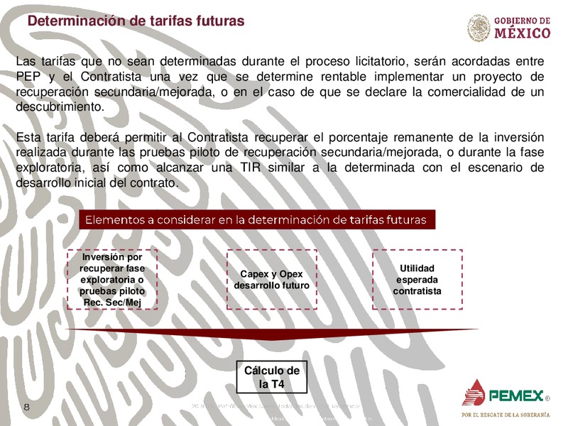 Oportunidades de Inversion en Campos Maduros – PEMEX – slide 8