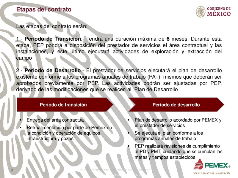 Oportunidades de Inversion en Campos Maduros – PEMEX – slide 10