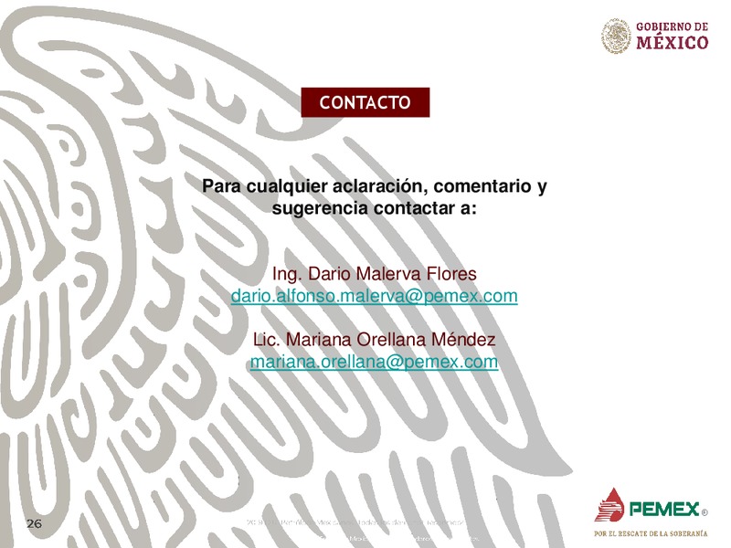 Oportunidades de Inversion en Campos Maduros – PEMEX – slide 26