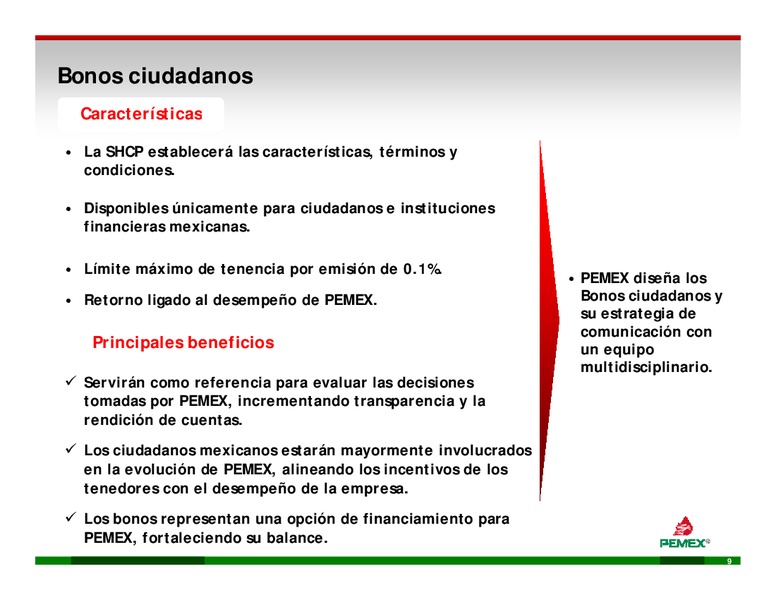 Enfocado d en lla Ej Ejecucin – PEMEX – slide 9