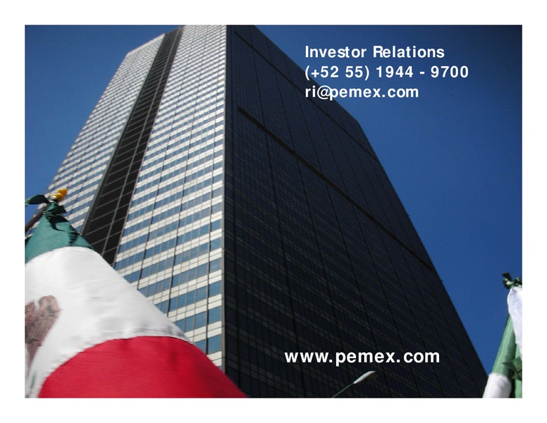 Investor Presentation – PEMEX – slide 31