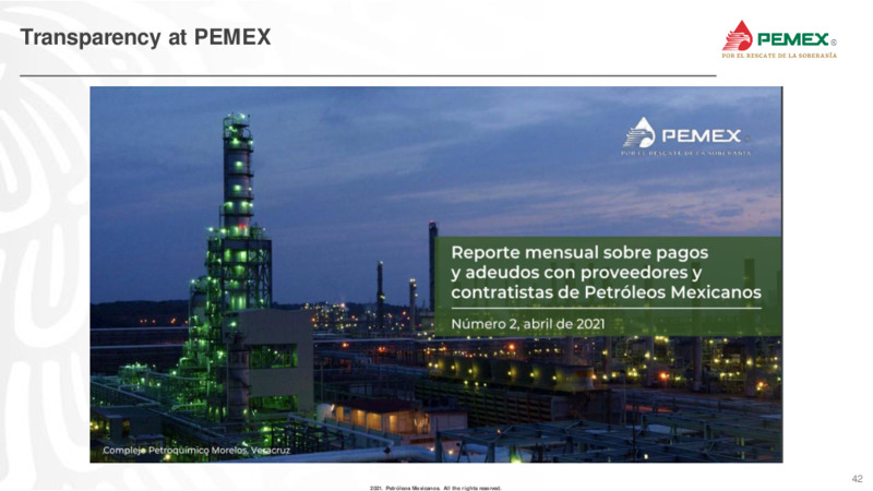 Latin America Conference – PEMEX – slide 42