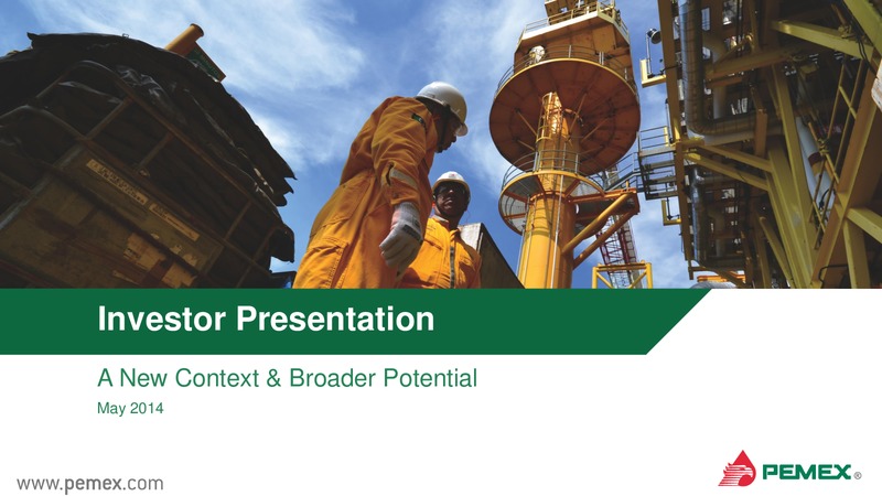 Investor Presentation – PEMEX – slide 1