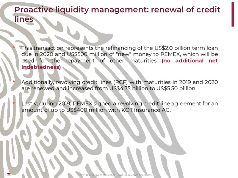 NY Bank Meetings – PEMEX – slide 22