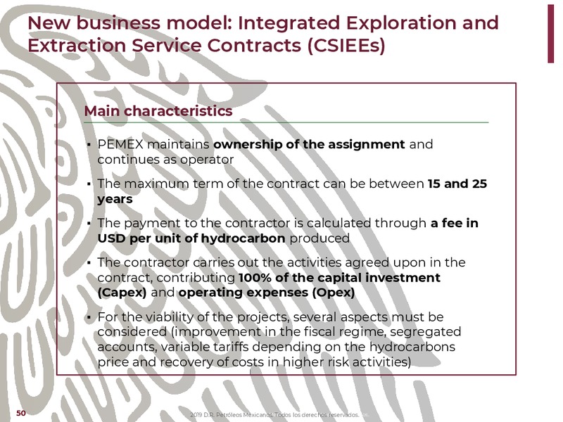 NY Bank Meetings – PEMEX – slide 50