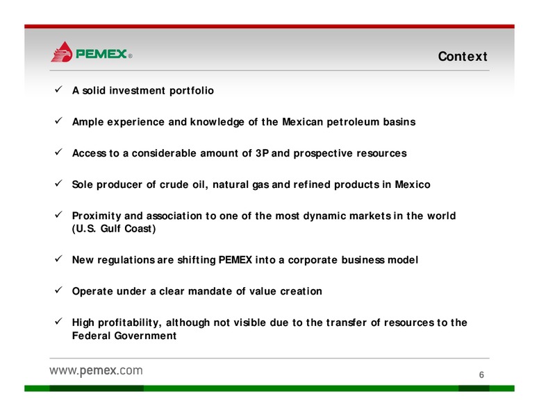 Investor Presentation – PEMEX – slide 4