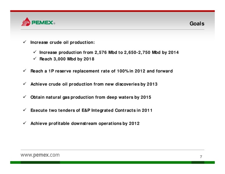 Investor Presentation – PEMEX – slide 5