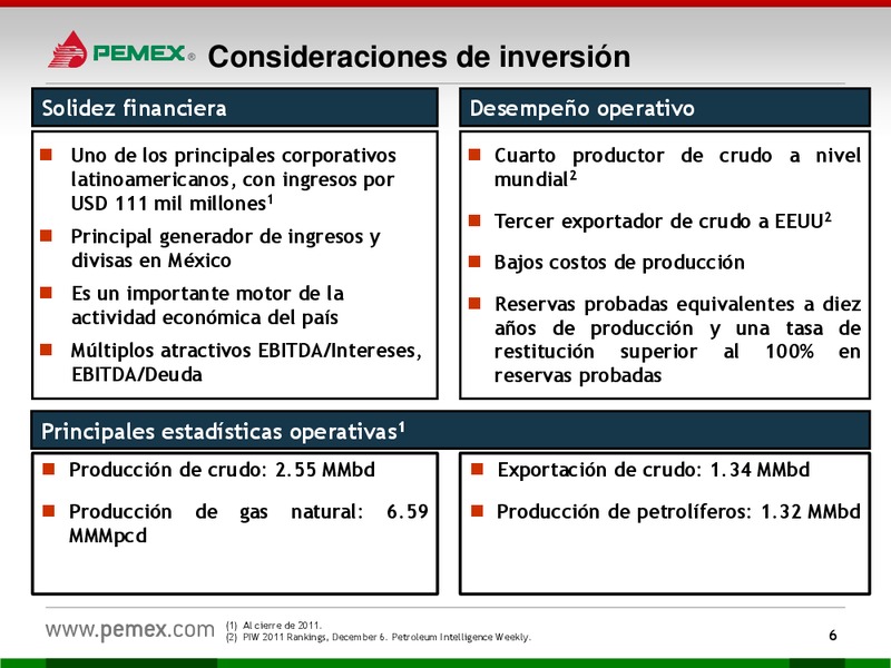 HOY y MAANA – PEMEX – slide 6