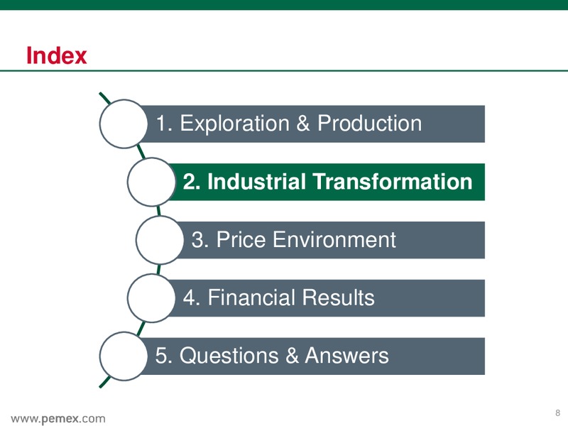 June 2016 Preliminary Results – PEMEX – slide 8