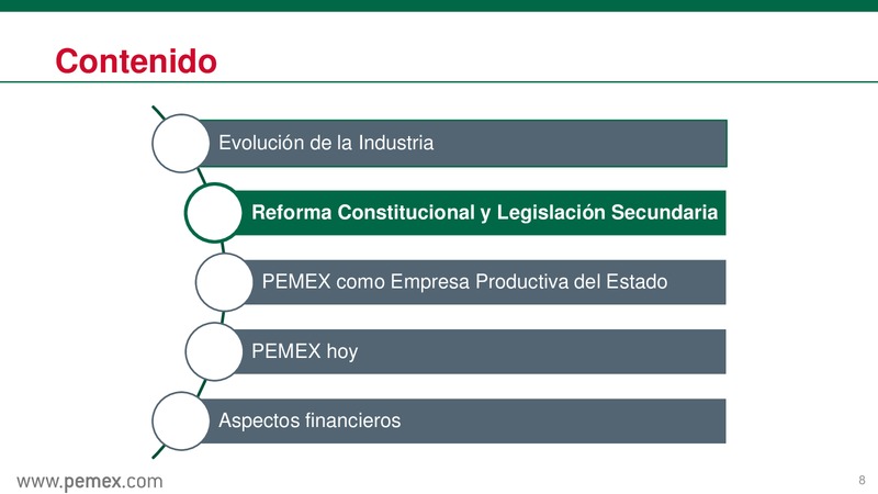 Reforma Energtica en Mxico y PEMEX como Empresa Productiva del Estado – PEMEX – slide 9