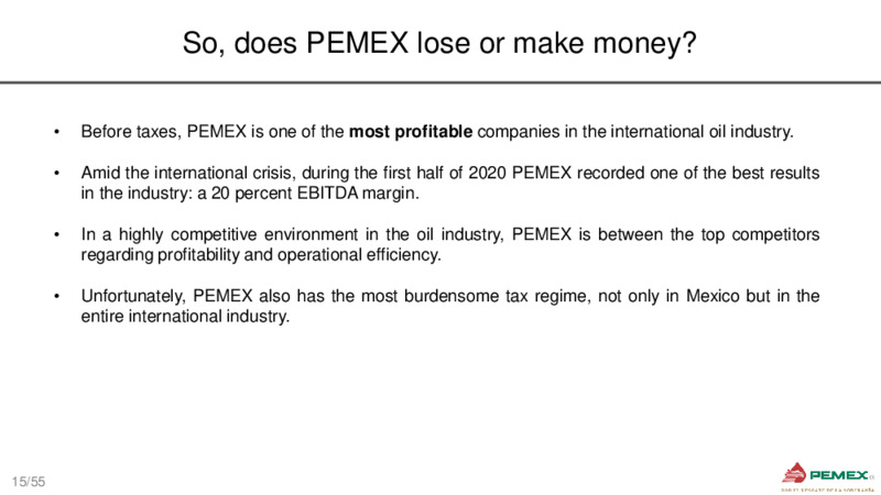 October 2020 Corporate Presentation – PEMEX – slide 14