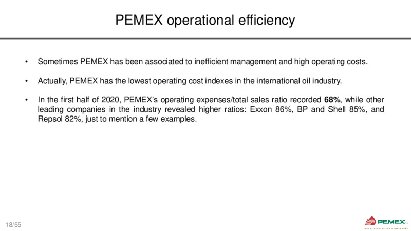 October 2020 Corporate Presentation – PEMEX – slide 17