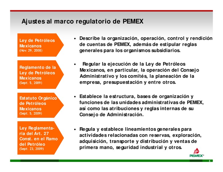 Enfocado d en lla Ej Ejecucin – PEMEX – slide 6