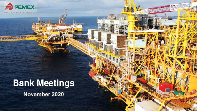 Bank Meetings – PEMEX – slide 1