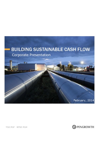 CORPORATE PRESENTATION – Pengrowth Energy Corp – slide 1