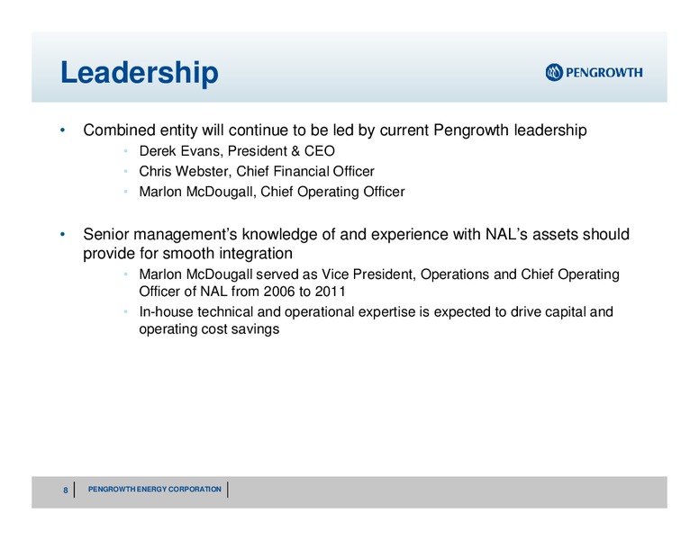 MARCH 2012 INVESTOR PRESENTATION – Pengrowth Energy Corp – slide 6