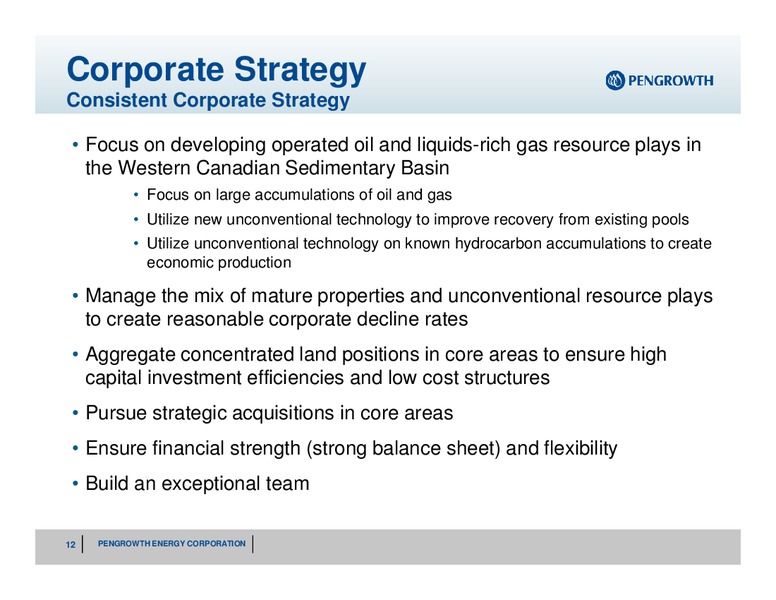 MARCH 2012 INVESTOR PRESENTATION – Pengrowth Energy Corp – slide 10