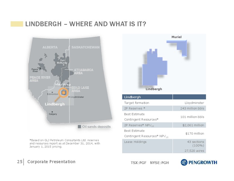 MARCH 2015 CORPORATE PRESENTATION – Pengrowth Energy Corp – slide 25