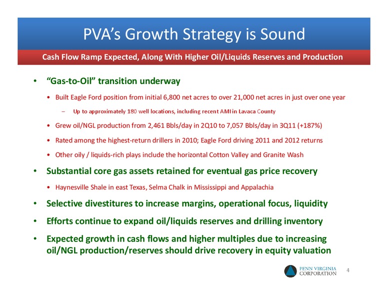 2012 UNCONVENTIONAL RESOURCE CONFERENCE – Penn Virginia Corp – slide 3