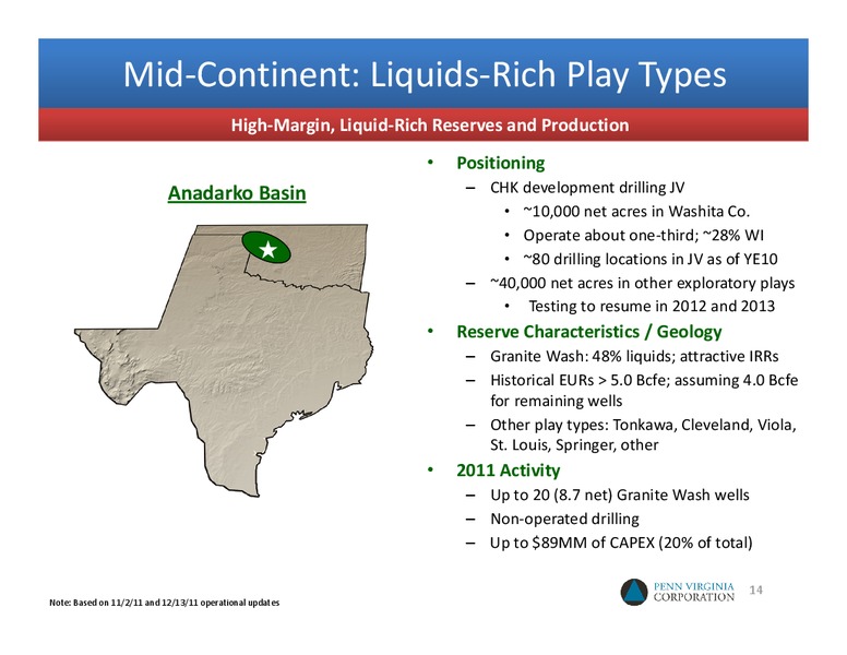 2012 UNCONVENTIONAL RESOURCE CONFERENCE – Penn Virginia Corp – slide 13