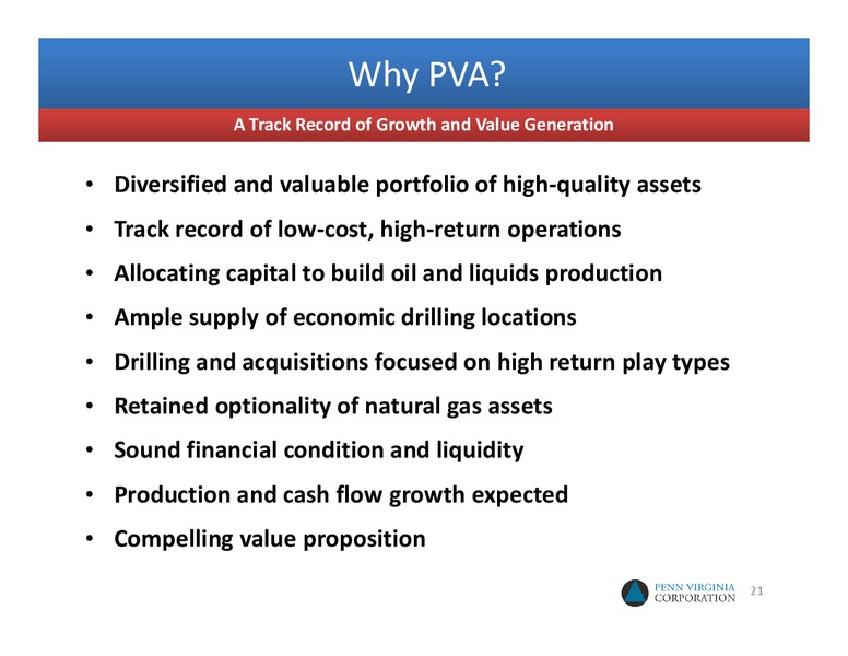 2012 UNCONVENTIONAL RESOURCE CONFERENCE – Penn Virginia Corp – slide 20