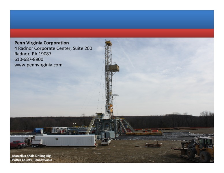 JPMORGAN GLOBAL HIGH YIELD AND LEVERAGED FINANCE CONFERENCE – Penn Virginia Corp – slide 20