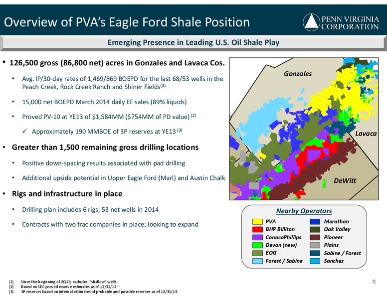 IPAA Oil & Gas Investment Symposium – Penn Virginia Corp – slide 8