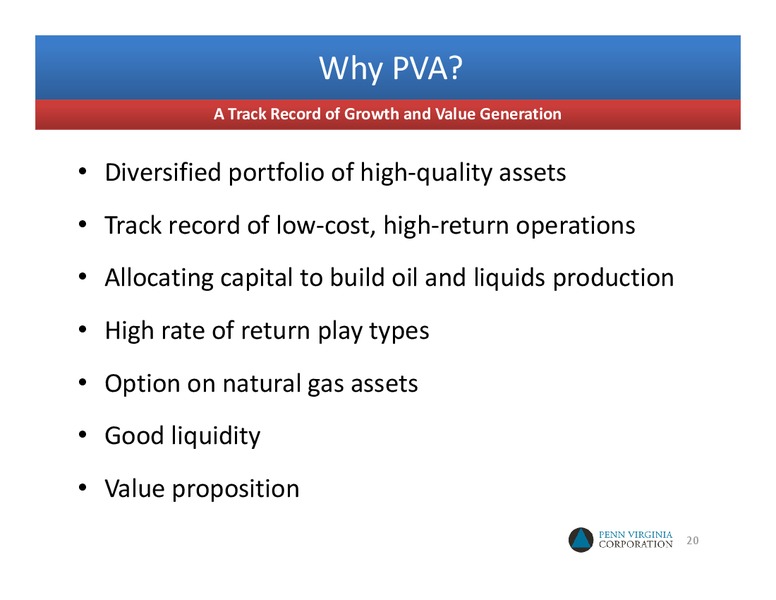 The GHS Conference 2011 – Penn Virginia Corp – slide 19