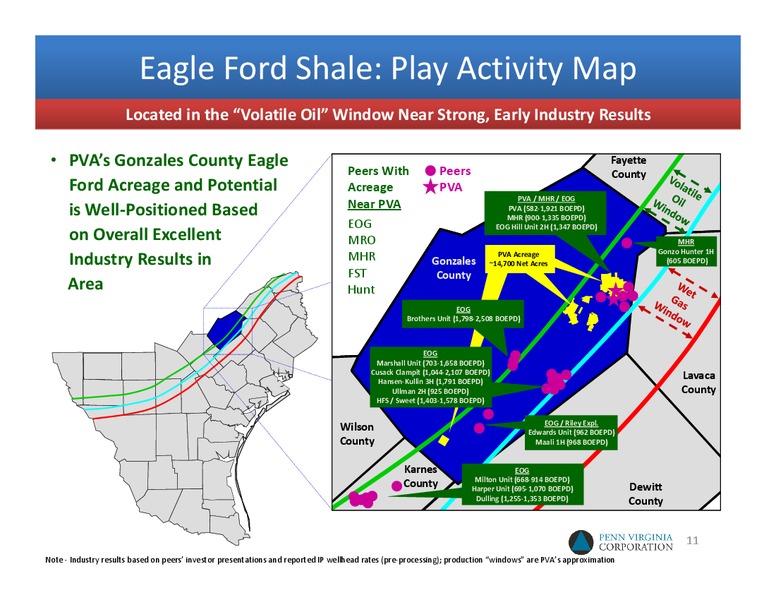 Q3 2011 EARNINGS CALL – Penn Virginia Corp – slide 10