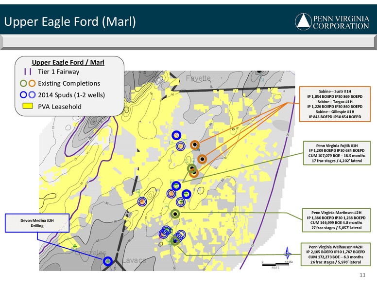 WELLS FARGO SECURITIES 2014 ENERGY SYMPOSIUM – Penn Virginia Corp – slide 11
