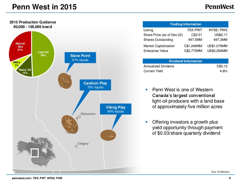CORPORATE PRESENTATION – Penn West Petroleum Ltd. – slide 2