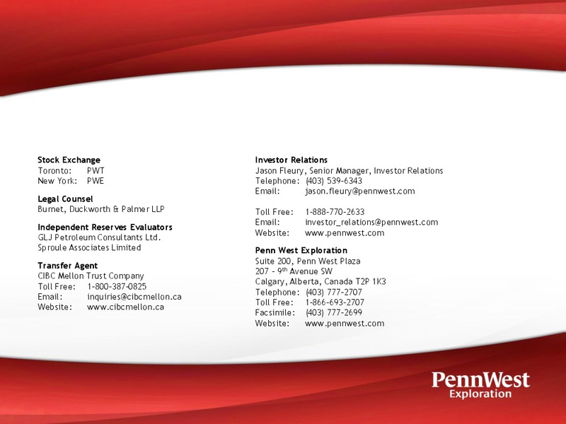 TD NEWCREST LONDON ENERGY CONFERENCE – Penn West Petroleum Ltd. – slide 15