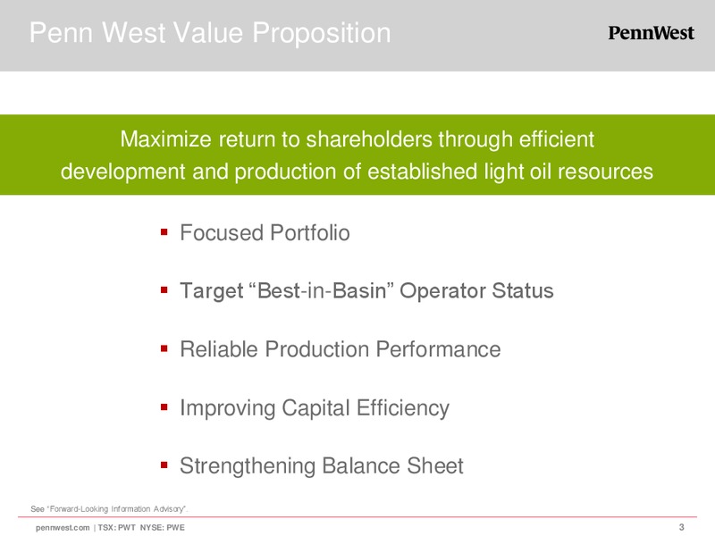CIBC WHISTLER INSTITUTIONAL CONFERENCE – Penn West Petroleum Ltd. – slide 3