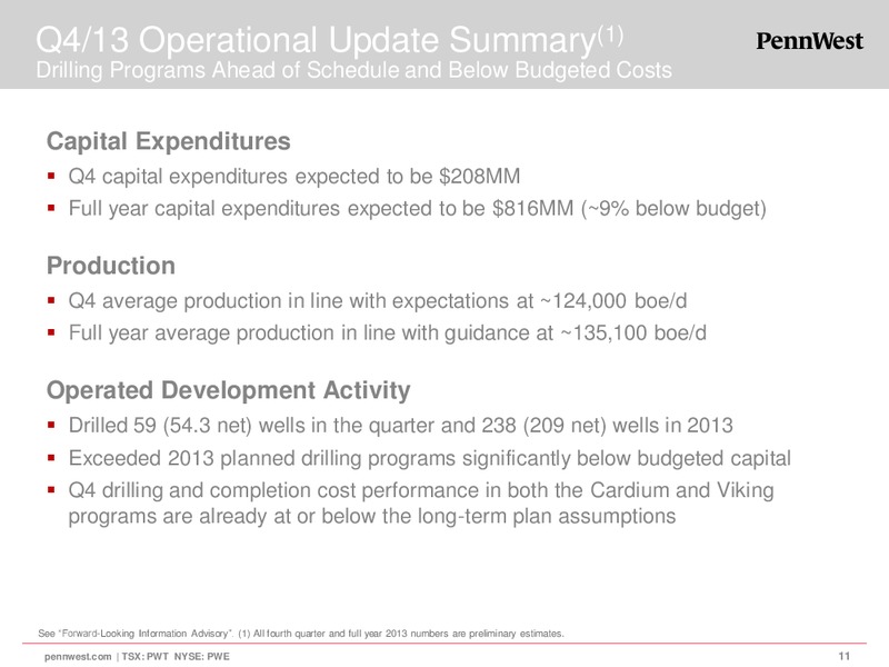 CIBC WHISTLER INSTITUTIONAL CONFERENCE – Penn West Petroleum Ltd. – slide 11