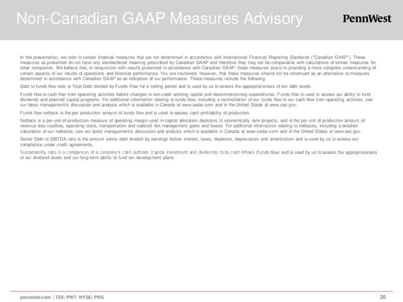 CIBC WHISTLER INSTITUTIONAL CONFERENCE – Penn West Petroleum Ltd. – slide 19